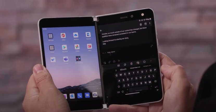 Microsoft разрабатывает смартфон с 2 экранами